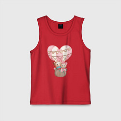 Детская майка Мишки на воздушом шаре