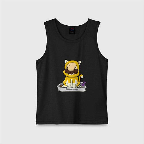 Детская майка Mario super kitty / Черный – фото 1