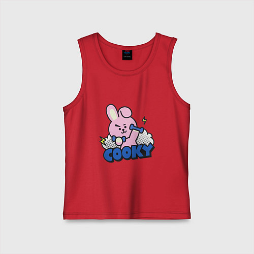 Детская майка Cooky BT21 Jungkook / Красный – фото 1