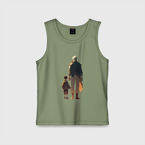 Детская майка Сын и его отец / Авокадо – фото 1