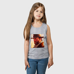 Майка детская хлопок Red Dead Redemption in Alex Ross Style, цвет: меланж — фото 2