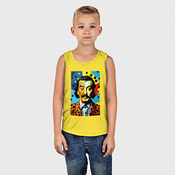 Майка детская хлопок Salvador Dali : Pop Art, цвет: желтый — фото 2