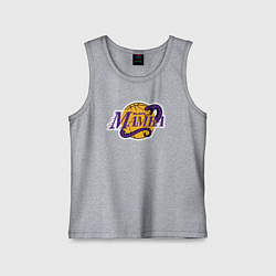 Майка детская хлопок Black mamba snake, цвет: меланж