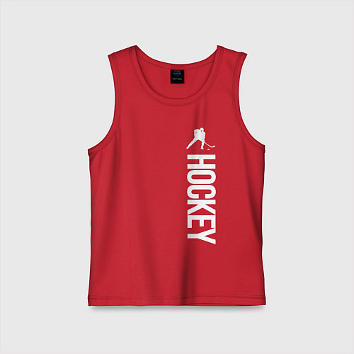 Детская майка Hockey / Красный – фото 1