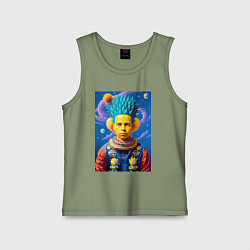 Детская майка Барт Симпсон в космическом скафандре