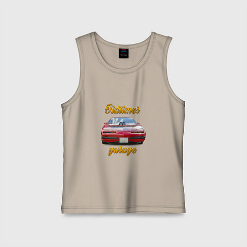 Детская майка Ретро автомобиль Pontiac Firebird / Миндальный – фото 1