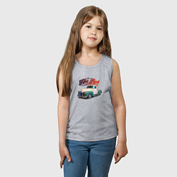 Майка детская хлопок Американский пикап Chevrolet Thriftmaster, цвет: меланж — фото 2