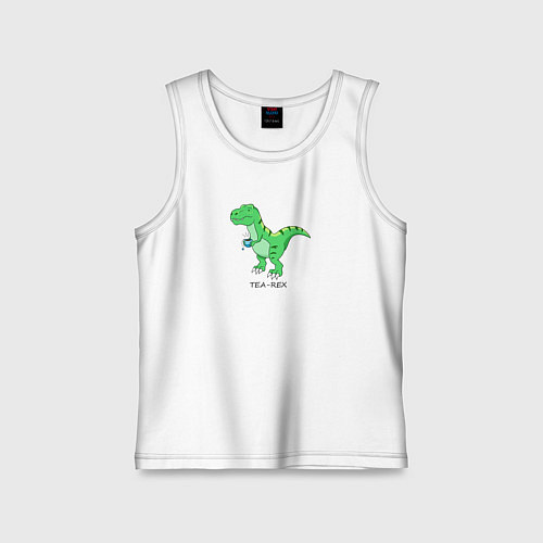 Детская майка Динозавр Tea-Rex / Белый – фото 1