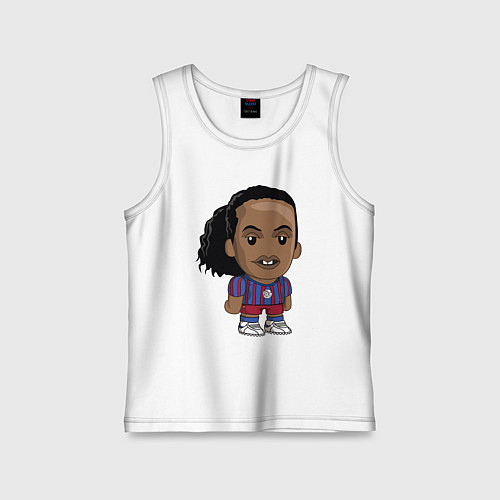 Детская майка Ronaldinho Barcelona / Белый – фото 1