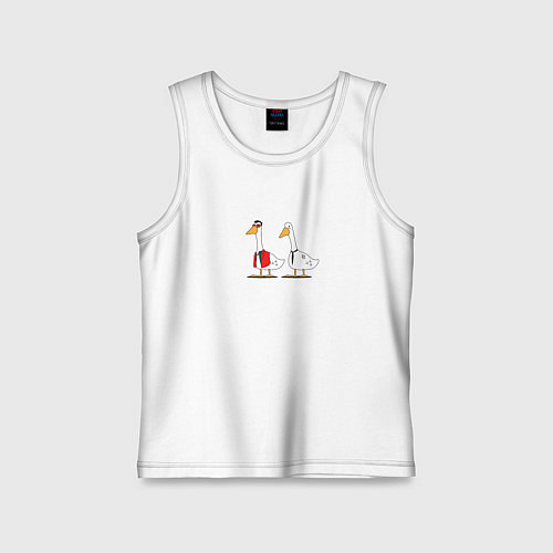 Детская майка Бойцоский гусь / Белый – фото 1