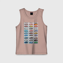 Детская майка Hot Wheels - collection Автомобили на полке