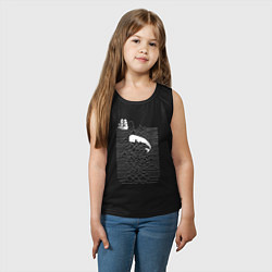 Майка детская хлопок Joy Division китобой, цвет: черный — фото 2