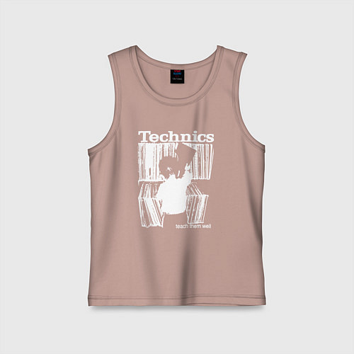 Детская майка Tichnics music / Пыльно-розовый – фото 1