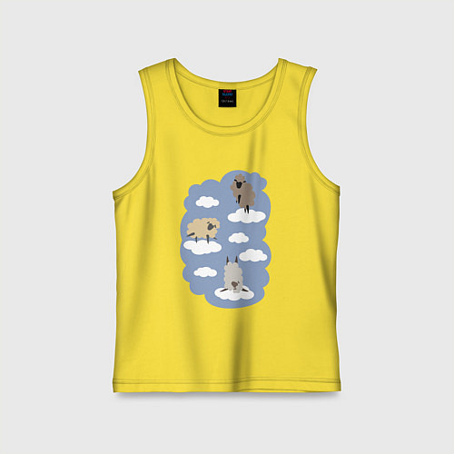 Детская майка БаранОблачность / Желтый – фото 1