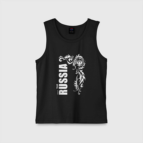 Детская майка Национальная сборная: Russia national team / Черный – фото 1