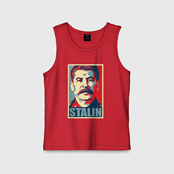 Майка детская хлопок Stalin USSR, цвет: красный