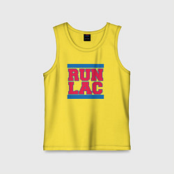 Майка детская хлопок Run Clippers, цвет: желтый