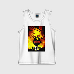 Майка детская хлопок Подземелья и драконы, цвет: белый