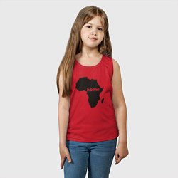 Майка детская хлопок Africa home, цвет: красный — фото 2
