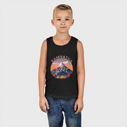 Майка детская хлопок Камчатка зовет, цвет: черный — фото 2