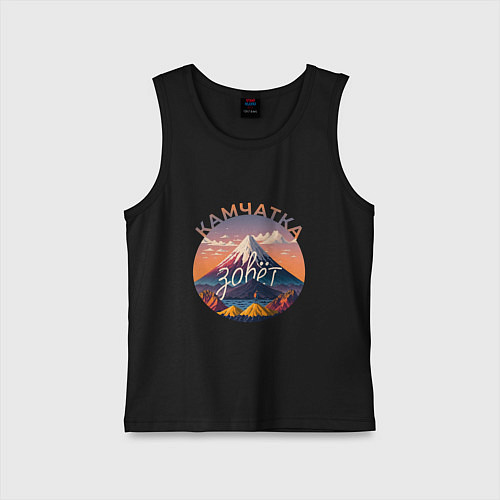 Детская майка Камчатка зовет / Черный – фото 1