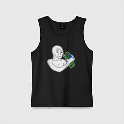 Детская майка Вояк держит пепе