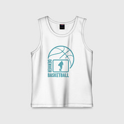 Майка детская хлопок Denver basket, цвет: белый