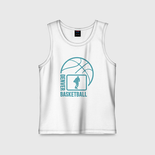 Детская майка Denver basket / Белый – фото 1