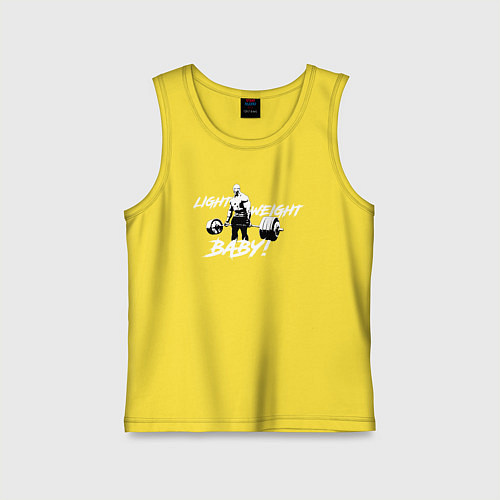 Детская майка Yeah buddy light weight / Желтый – фото 1