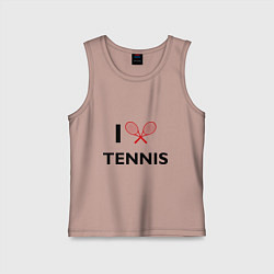 Детская майка I Love Tennis
