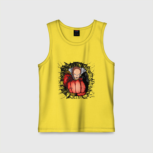 Детская майка Saitama hole / Желтый – фото 1