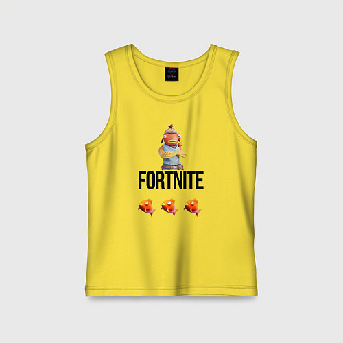 Детская майка Карась Фортнайт / Желтый – фото 1