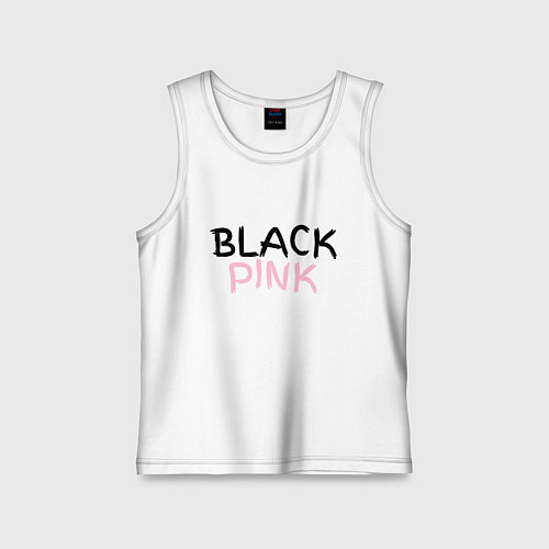 Детская майка Граффити BlackPink / Белый – фото 1