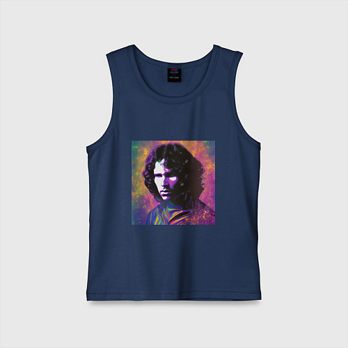 Детская майка Jim Morrison few color digital Art / Тёмно-синий – фото 1