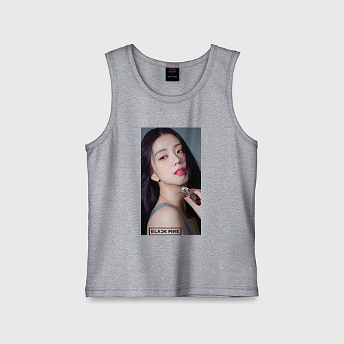 Детская майка Kim Jisoo / Меланж – фото 1