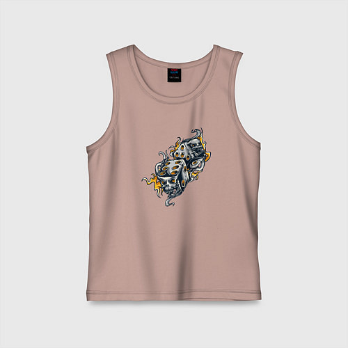 Детская майка Азарт / Пыльно-розовый – фото 1