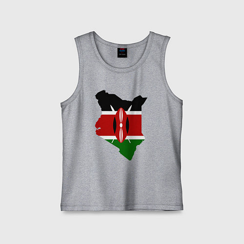 Детская майка Кения / Меланж – фото 1