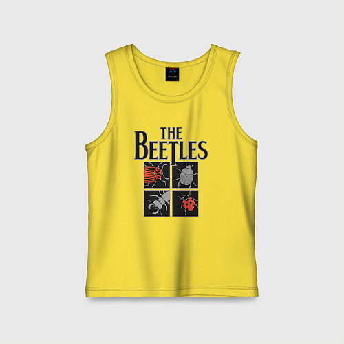 Детская майка Beetles / Желтый – фото 1
