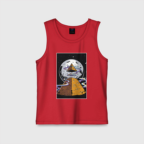 Детская майка Alien UFO / Красный – фото 1