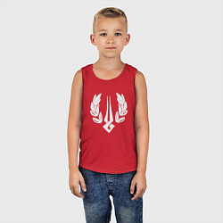 Майка детская хлопок Загрей лого, цвет: красный — фото 2