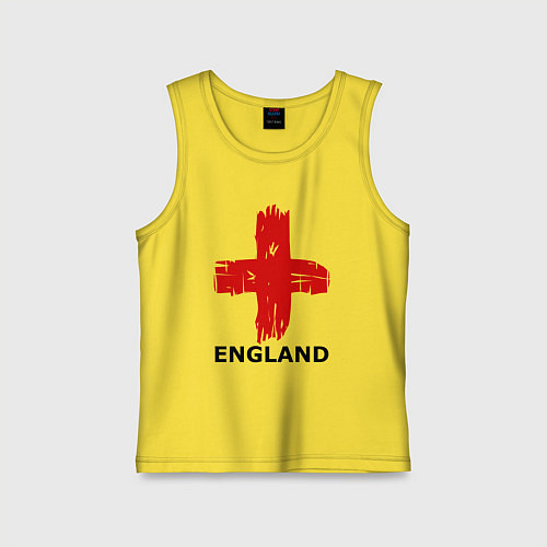 Детская майка England flag / Желтый – фото 1