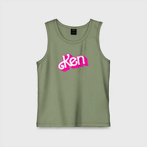 Детская майка Логотип розовый Кен / Авокадо – фото 1