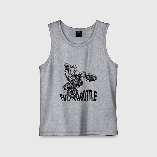 Детская майка Полный газ / Меланж – фото 1