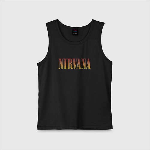 Детская майка Nirvana logo / Черный – фото 1