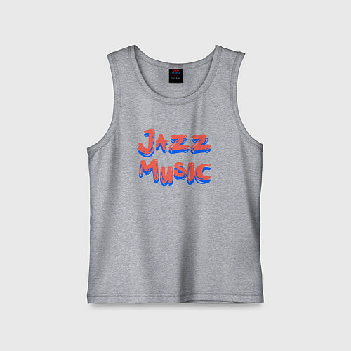 Детская майка Music jazz / Меланж – фото 1
