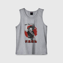 Майка детская хлопок Фушигуро, цвет: меланж