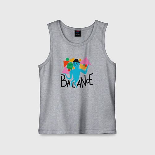 Детская майка Баланс / Меланж – фото 1