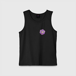 Майка детская хлопок Baldurs Gate 3 D20, цвет: черный