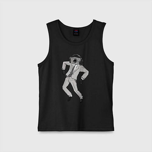 Детская майка Camera man / Черный – фото 1