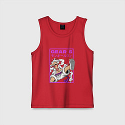 Детская майка One piece - gear 5 белый